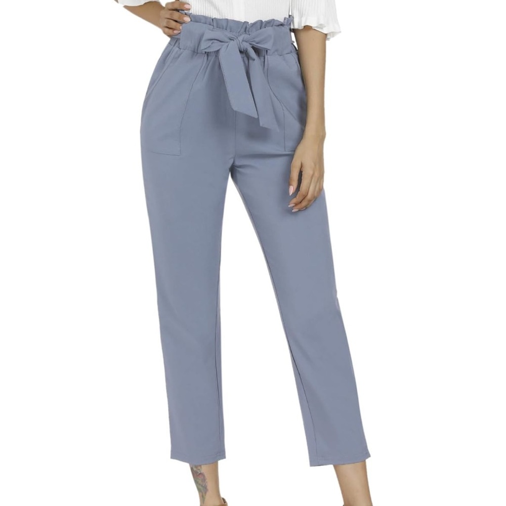 Grey Work Pants with a Tie - never worn